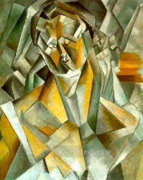  1909 Pintura - Mujer asistida 1 1909 Cubismo